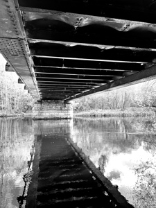 Bridge Reflections in Black and White